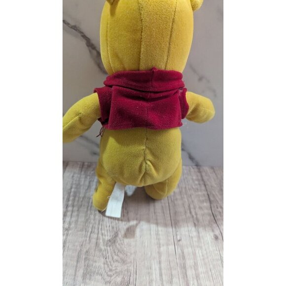 Winnie The Pooh Plush Toy With Red Shirt 11" Tall Disney Classic Cuddly Bear - Picture 6 of 8